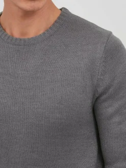 11 Project Pullover & Strickjacken<Herren Strickpullover - PRNoel grau meliert