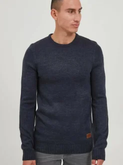 11 Project Pullover & Strickjacken<Herren Strickpullover - PRNoel blau meliert