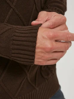 Solid Pullover & Strickjacken<Herren Strickpullover - SDTerence braun uni