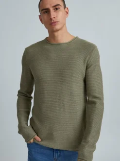 Solid Pullover & Strickjacken<Herren Strickpullover - SDJarah grün uni