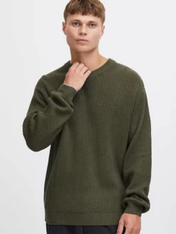 Solid Pullover & Strickjacken<Herren Strickpullover - SDGia grün uni