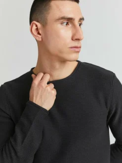 Solid Pullover & Strickjacken<Herren Strickpullover - SDJarah schwarz uni