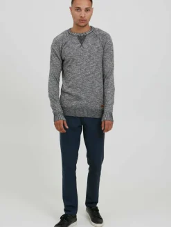 Solid Pullover & Strickjacken<Herren Strickpullover - SDThian blau meliert
