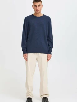 Solid Pullover & Strickjacken<Herren Strickpullover - SDRICK blau meliert