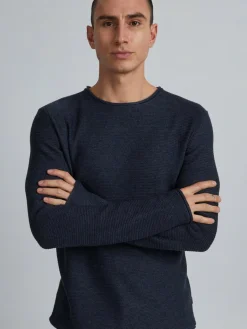 Solid Pullover & Strickjacken<Herren Strickpullover - SDJarah blau uni