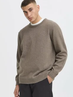 Solid Pullover & Strickjacken<Herren Strickpullover - SDRICK braun meliert