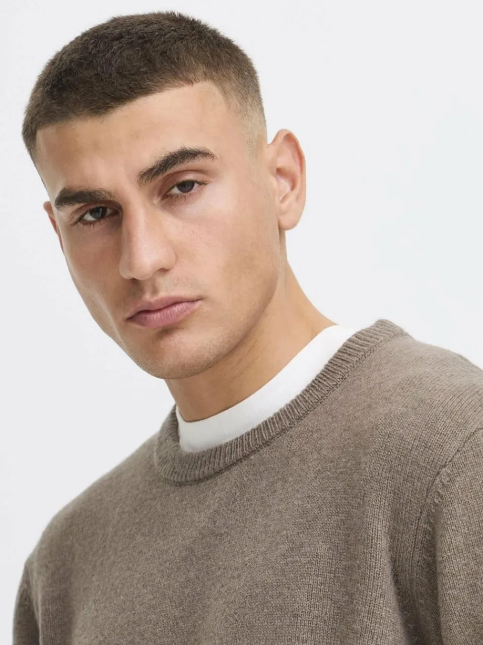 Solid Pullover & Strickjacken<Herren Strickpullover - SDRICK braun meliert