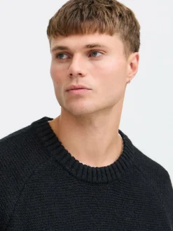 Solid Pullover & Strickjacken<Herren Strickpullover - SDNOHAR schwarz strukturiert