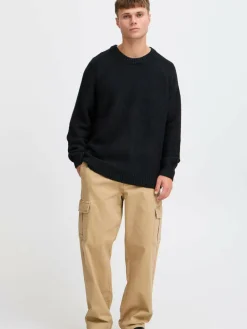 Solid Pullover & Strickjacken<Herren Strickpullover - SDNOHAR schwarz strukturiert