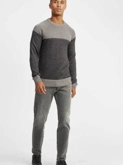 Solid Pullover & Strickjacken<Herren Strickpullover - SDRapel grau uni