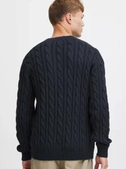 Solid Pullover & Strickjacken<Herren Strickpullover - SDGibril blau uni