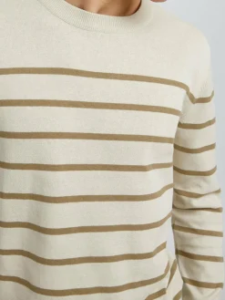 Solid Pullover & Strickjacken<Herren Strickpullover - SDBrice beige gestreift
