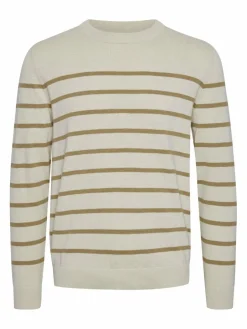 Solid Pullover & Strickjacken<Herren Strickpullover - SDBrice beige gestreift