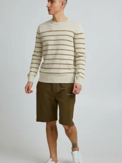 Solid Pullover & Strickjacken<Herren Strickpullover - SDBrice beige gestreift