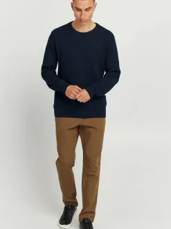 Solid Pullover & Strickjacken<Herren Strickpullover - SDClive blau uni