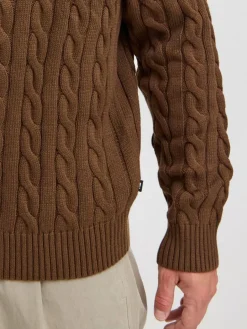 Solid Pullover & Strickjacken<Herren Strickpullover - SDMALCOLM braun gemustert