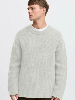 Solid Pullover & Strickjacken<Herren Strickpullover - SDNOHI hellgrau meliert