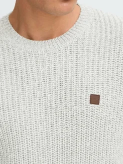 Solid Pullover & Strickjacken<Herren Strickpullover - SDRICKY hellgrau meliert