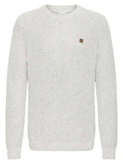 Solid Pullover & Strickjacken<Herren Strickpullover - SDRICKY hellgrau meliert