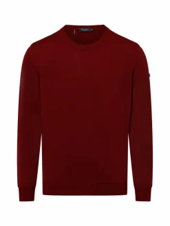 MAERZ Pullover & Strickjacken<Herren Strickpullover aus Schurwolle bordeaux uni