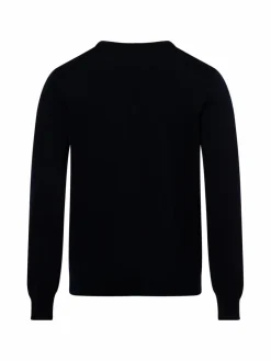 MAERZ Pullover & Strickjacken<Herren Strickpullover aus Schurwolle marine uni