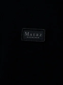 MAERZ Pullover & Strickjacken<Herren Strickpullover aus Schurwolle marine uni