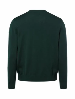 MAERZ Pullover & Strickjacken<Herren Strickpullover aus Schurwolle tanne uni