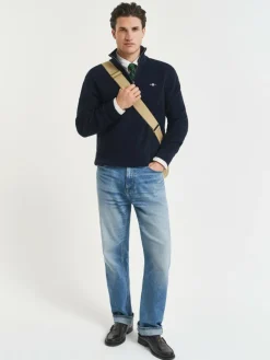 Herren Gant Pullover & Strickjacken>Herren Strickpullover mit Merinowolle