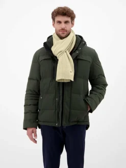 LERROS Schals & Tücher<Herren Strickschal weiß uni