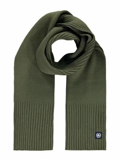 LERROS Schals & Tücher<Herren Strickschal oliv uni