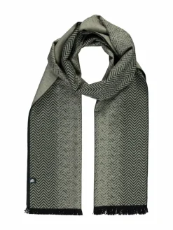 LERROS Schals & Tücher<Herren Strickschal oliv gemustert