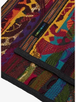 Carlo Colucci Schals & Tücher<Herren Strickschal - Carrossa schwarz bedruckt