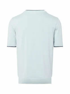 Fred Perry Shirts<Herren Strickshirt hellblau strukturiert