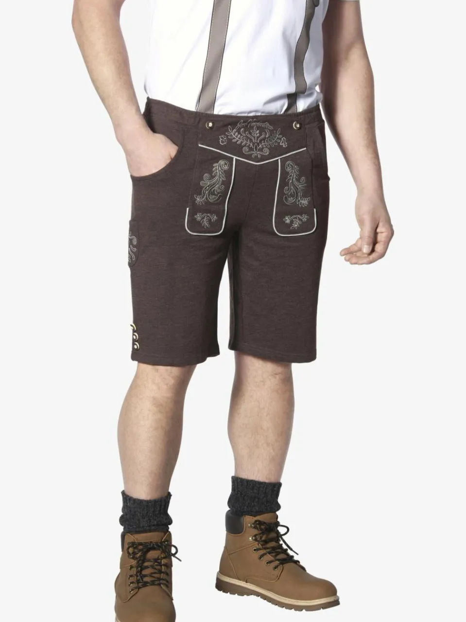 Herren Jan Vanderstorm Hosen>Herren Sweatbermuda - DENNIK