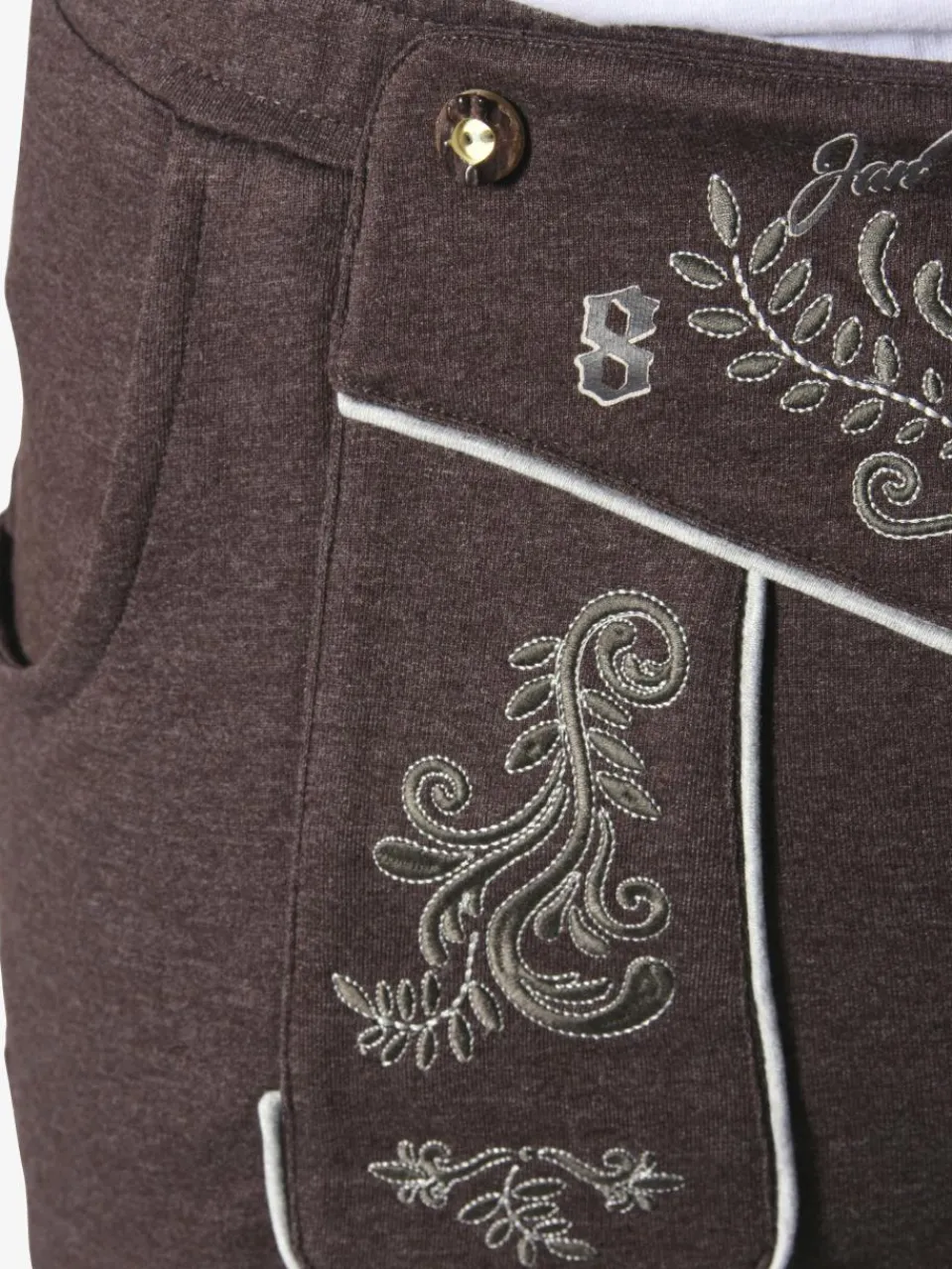 Herren Jan Vanderstorm Hosen>Herren Sweatbermuda - DENNIK