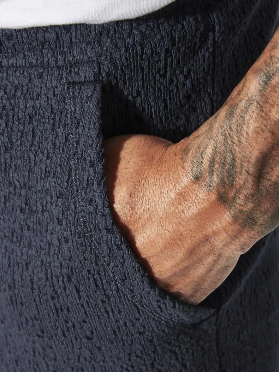 Herren Jan Vanderstorm Hosen>Herren Sweatbermuda - LEIFKAR