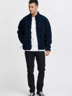 BLEND Sweatshirts & Sweatjacken<Herren Sweater blau uni