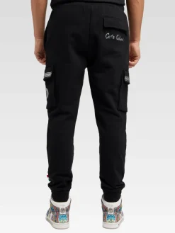 Carlo Colucci Hosen<Herren Sweathose - Di Sclafani schwarz uni