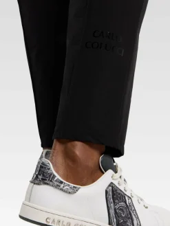 Carlo Colucci Hosen<Herren Sweathose - Ditadi schwarz uni