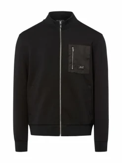 KARL LAGERFELD Sweatshirts & Sweatjacken<Herren Sweatjacke schwarz uni
