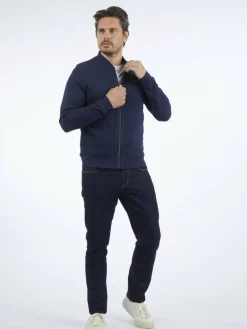 Daniel Hechter Sweatshirts & Sweatjacken<Herren Sweatjacke blau uni