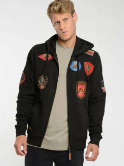 Topgun Sweatshirts & Sweatjacken<Herren Sweatjacke schwarz uni