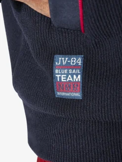 Jan Vanderstorm Sweatshirts & Sweatjacken<Herren Sweatjacke - ASPIAN blau bedruckt