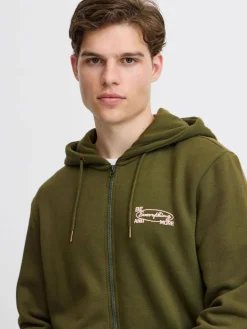 BLEND Sweatshirts & Sweatjacken<Herren Sweatjacke - BHSweatshirt grün bedruckt