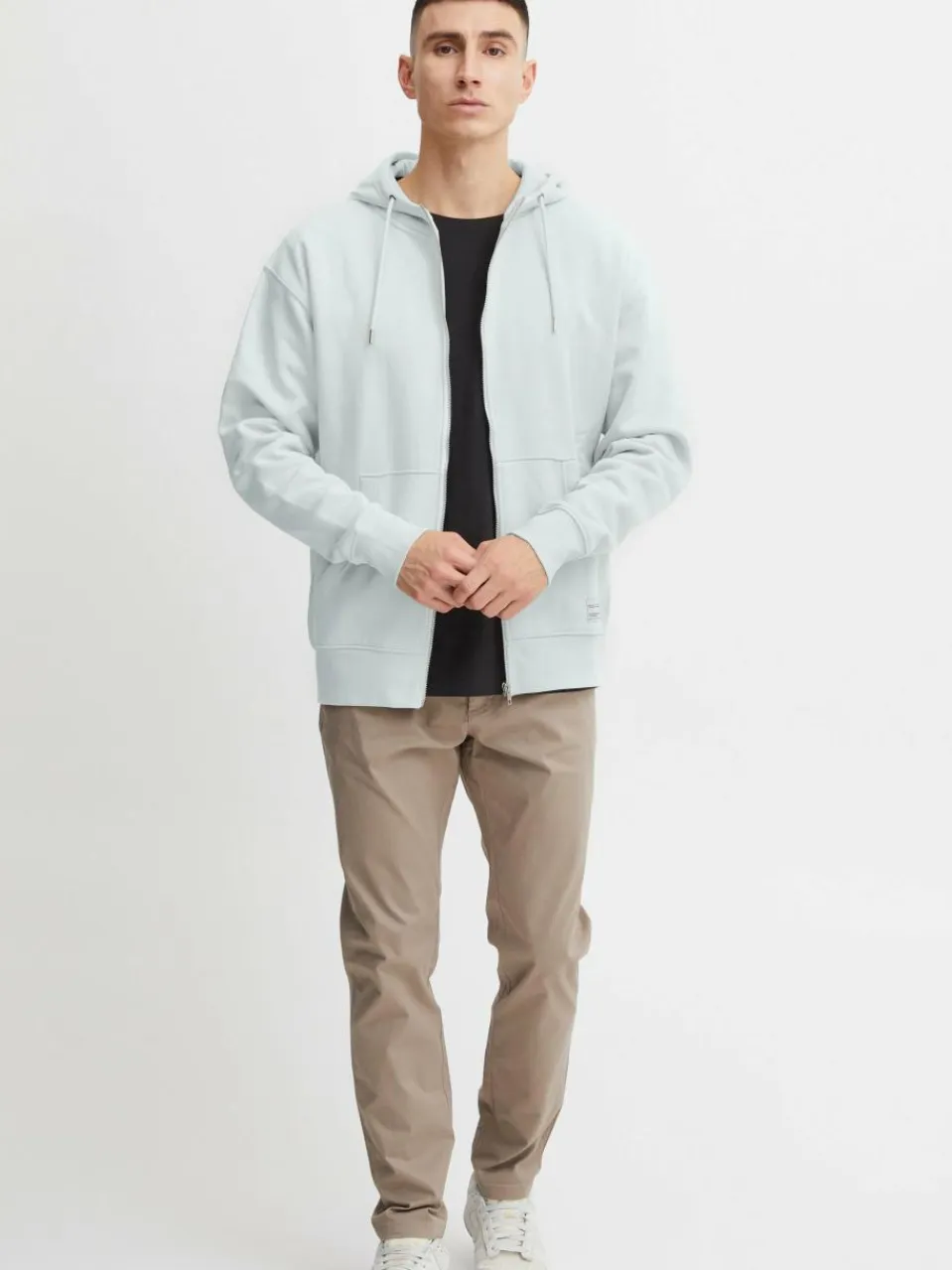 Solid Sweatshirts & Sweatjacken<Herren Sweatjacke - SDLenz hellblau uni