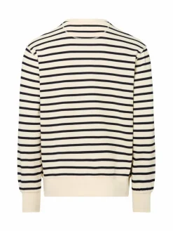 Gant Sweatshirts & Sweatjacken<Herren Sweatshirt ecru marine gestreift