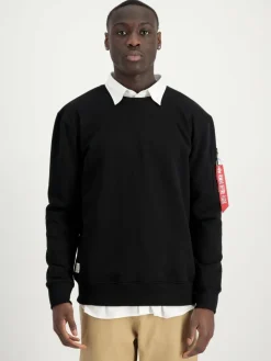 Alpha Industries Sweatshirts & Sweatjacken<Herren Sweatshirt schwarz bedruckt