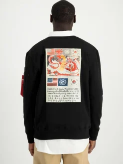 Alpha Industries Sweatshirts & Sweatjacken<Herren Sweatshirt schwarz bedruckt