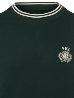 Finshley & Harding London Sweatshirts & Sweatjacken<Herren Sweatshirt bordeaux bedruckt