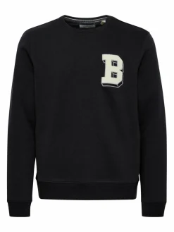 BLEND Sweatshirts & Sweatjacken<Herren Sweatshirt schwarz bedruckt